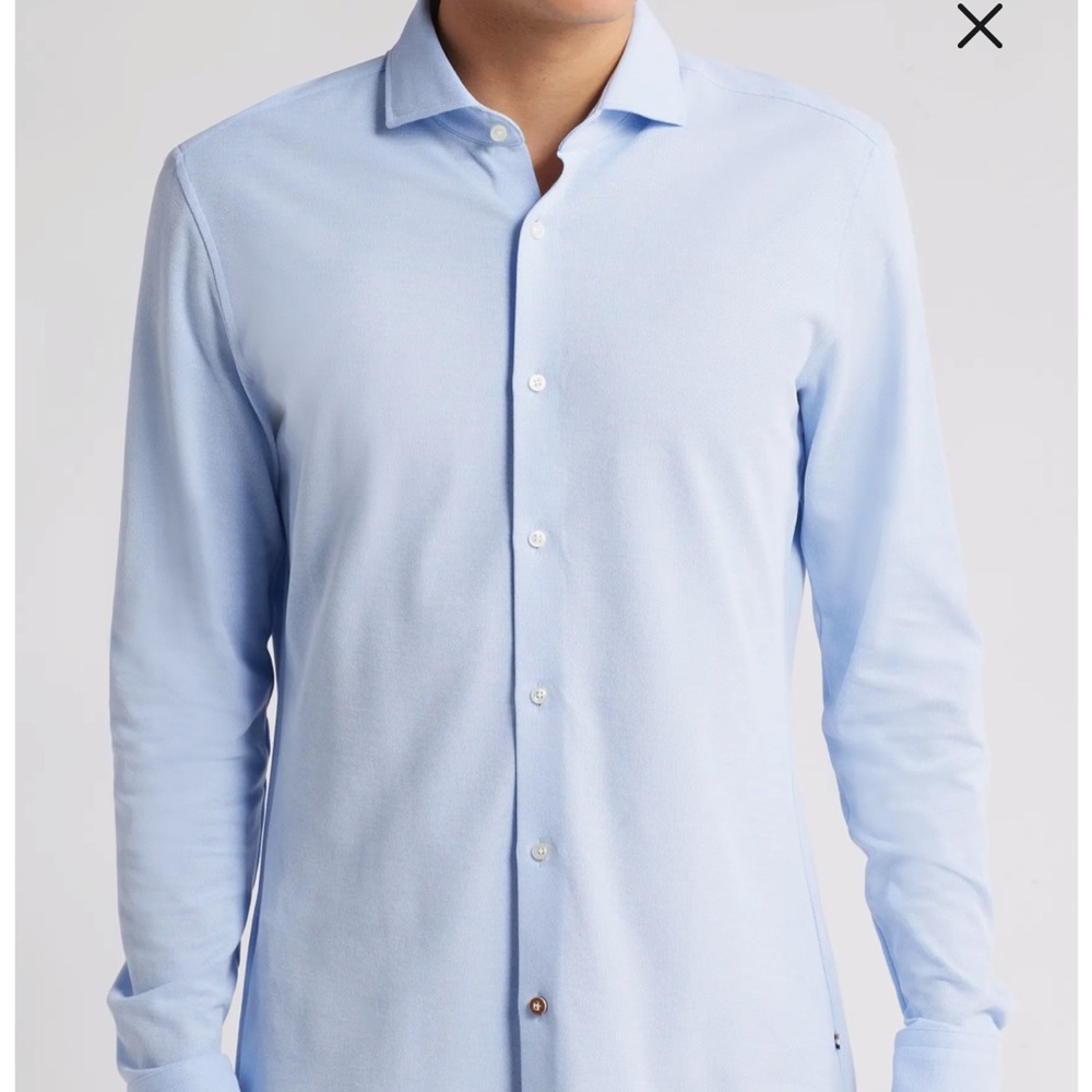 Boss by Hugo Boss Slim Fit Solid Performance Cotton Dress Shirt